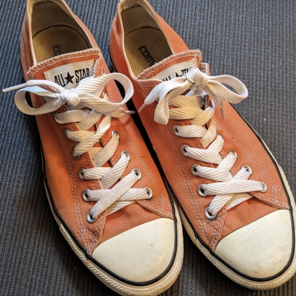 Converse All-Star Chuck Taylor Orange Sneakers Size 11 Men's